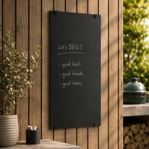 krijtbord buiten zwart