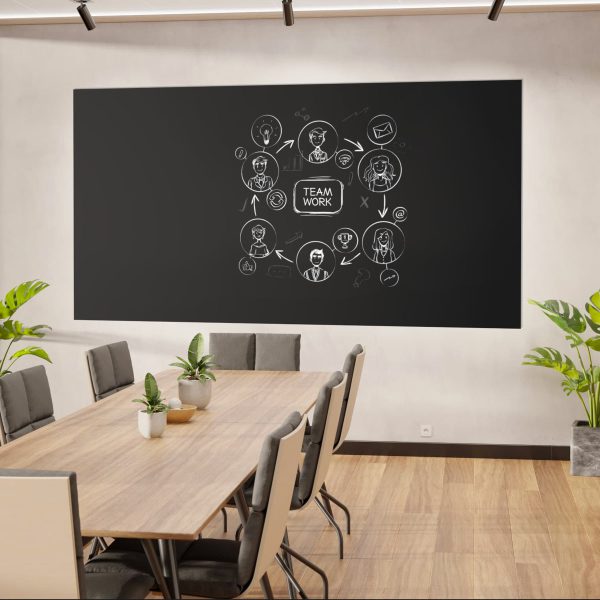 Magneetbord mat beschrijfbaar zwart kantoor maatwerk