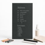 krijtbord zwart binnen