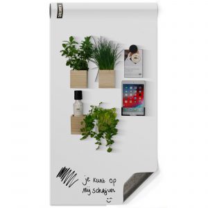 magneetbehang wit keuken planten