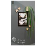 magneetbord donkergrijs glossy woonkamer
