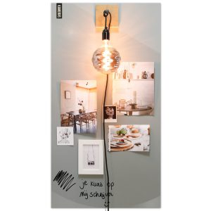 magneetbord groengrijs glossy moodboard aan