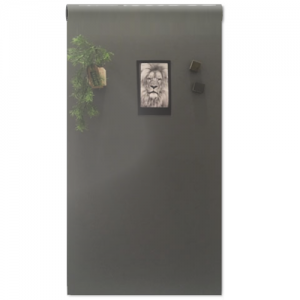 Magneetbehang glossy - whiteboard olijfgroen rol