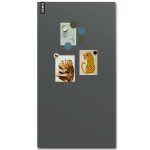 magneetbord beschrijfbaar donkergrijs + magneten