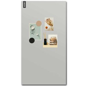magneetbord beschrijfbaar groengrijs + magneten