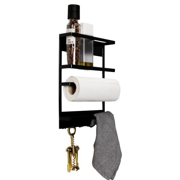 magnetisch keukenrek zwart 2