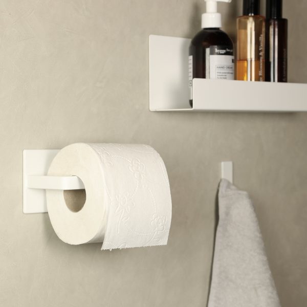 magnetische toiletrolhouder wit