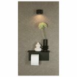 magnetische toiletrolhouder zwart