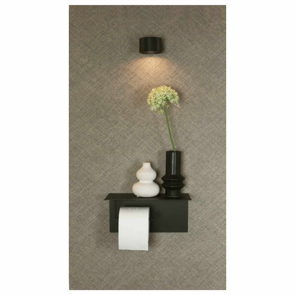 magnetische toiletrolhouder zwart