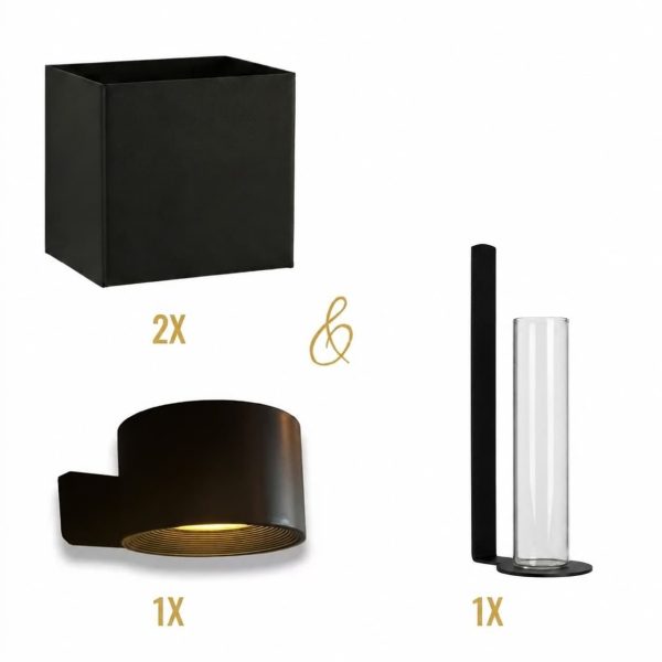 set-magneetbakje-vaashouder-wandlamp
