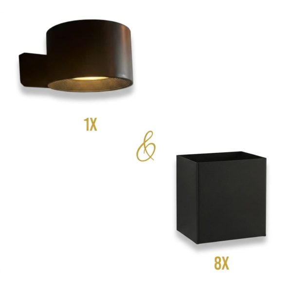 set-magneetbakje-wandlamp