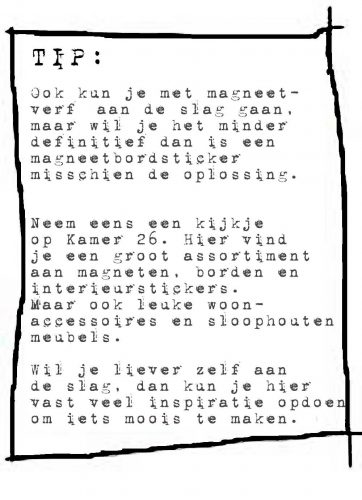 tekst magneten wonen blog