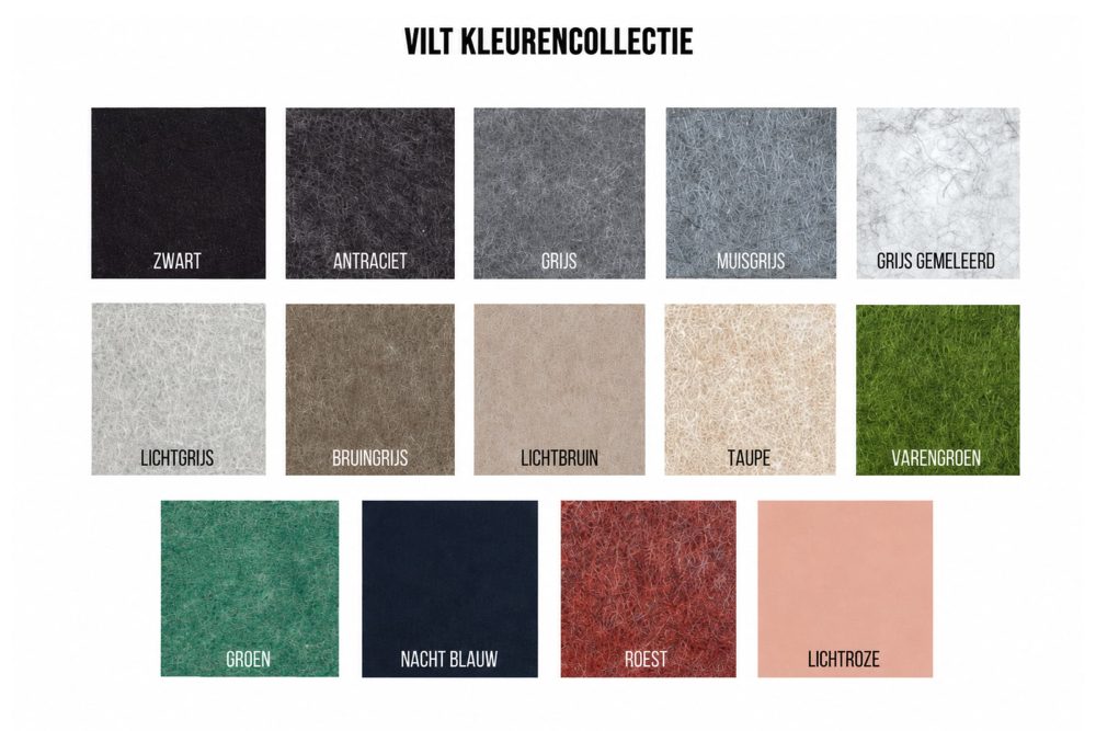 vilt wandpanelen kleurencollectie