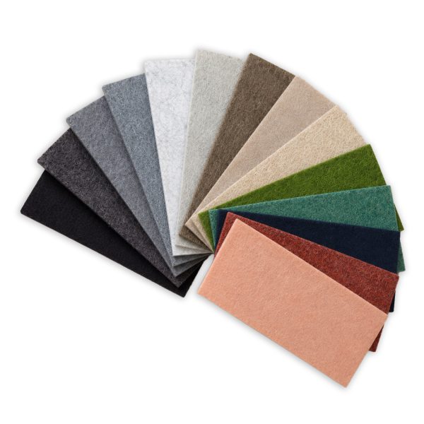 vilt wandpanelen samples waaier