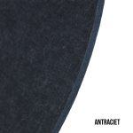 viltelement rond - antraciet staal