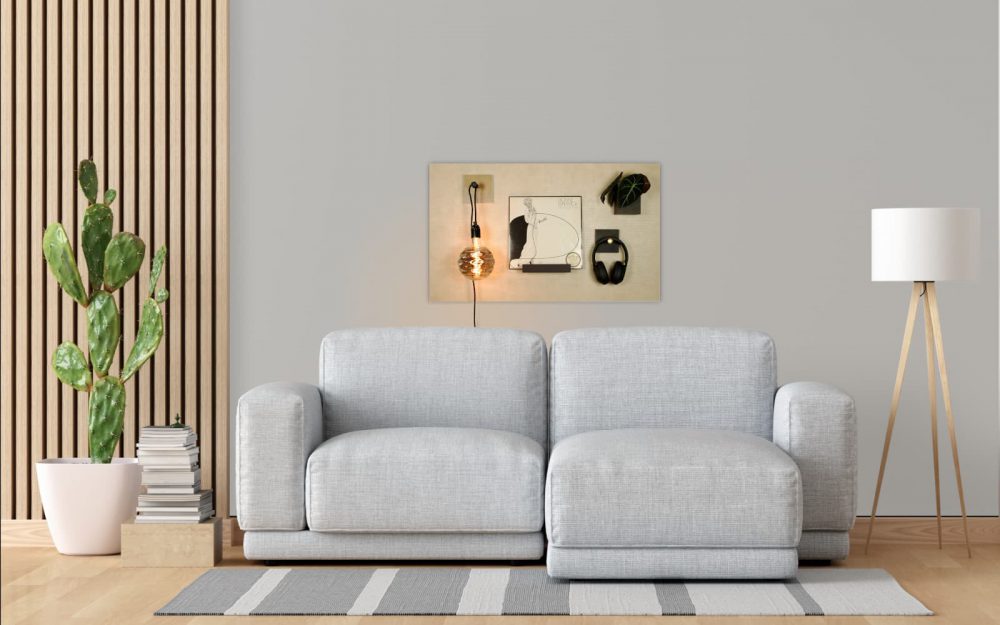 magneetbord dessin leer woonkamer