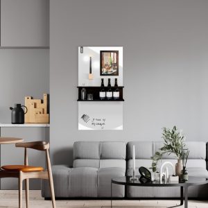 woonkamer magneetbord wit glossy