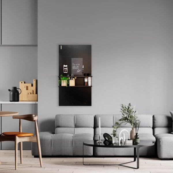 woonkamer magneetbord zwart